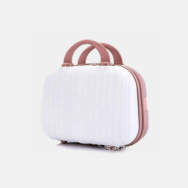 Vanity Vanity Pour Valise Blanc Et Rose