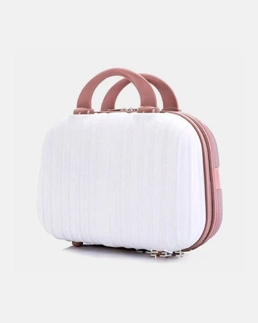 Vanity Vanity Pour Valise Blanc Et Rose