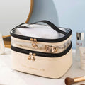 Trousse de Toilette Femme Vanity Trousse De Toilette Beige / 23cm