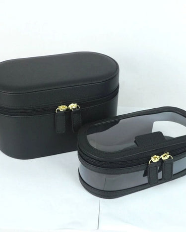 Vanity Trousse De Toilette Rigide Ensemble Noir