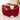 Vanity Vintage Vanity Case Rouge et Blanc