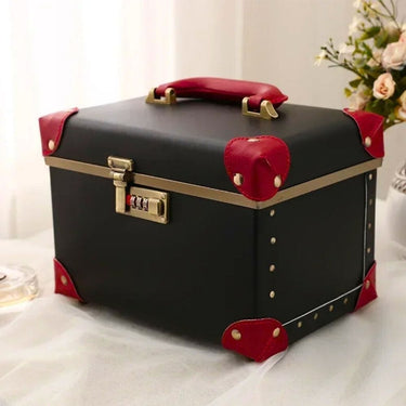 Vanity Vintage Vanity Case Rouge et Noir